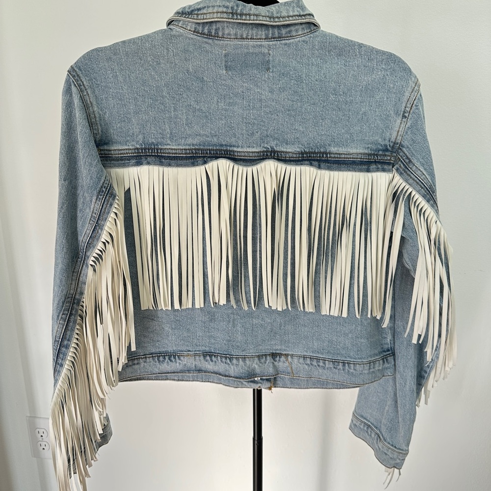Vigoss Denim Fringe Jacket - Picture 3 of 3